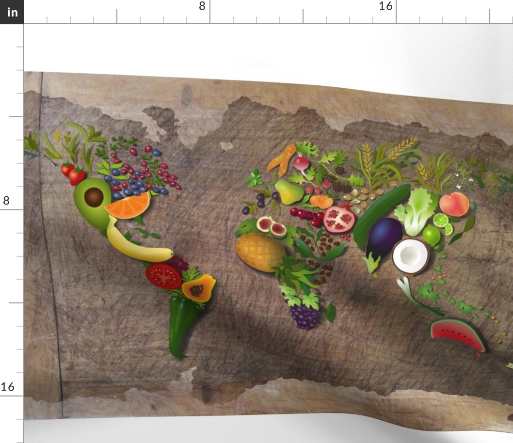 Placemats: Around the World in Fruit & Veg