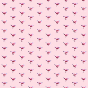 Bird_Pink_HalfDrop_on_Pink