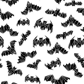 bat // bats geo geometric black and white kids super hero kids nursery scandi bat geo geometric halloween spooky scary fabric by andrea lauren