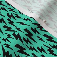 lightning bolt // bright green 80s 90s fabric lightning bolts halloween fabric andrea lauren design