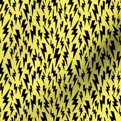 lightning bolt // yellow bright 80s 90s fabric bolts fabric bolt design andrea lauren design 