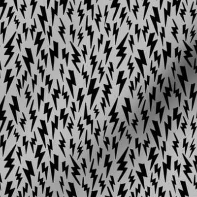 lightning bolt // grey lightning bolts halloween andrea lauren fabric halloween design