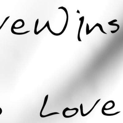 Love Wins Large Lettering