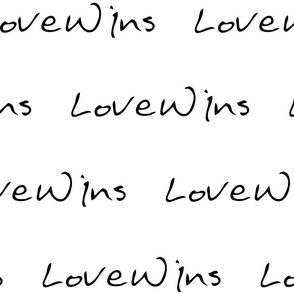 Love Wins Large Lettering