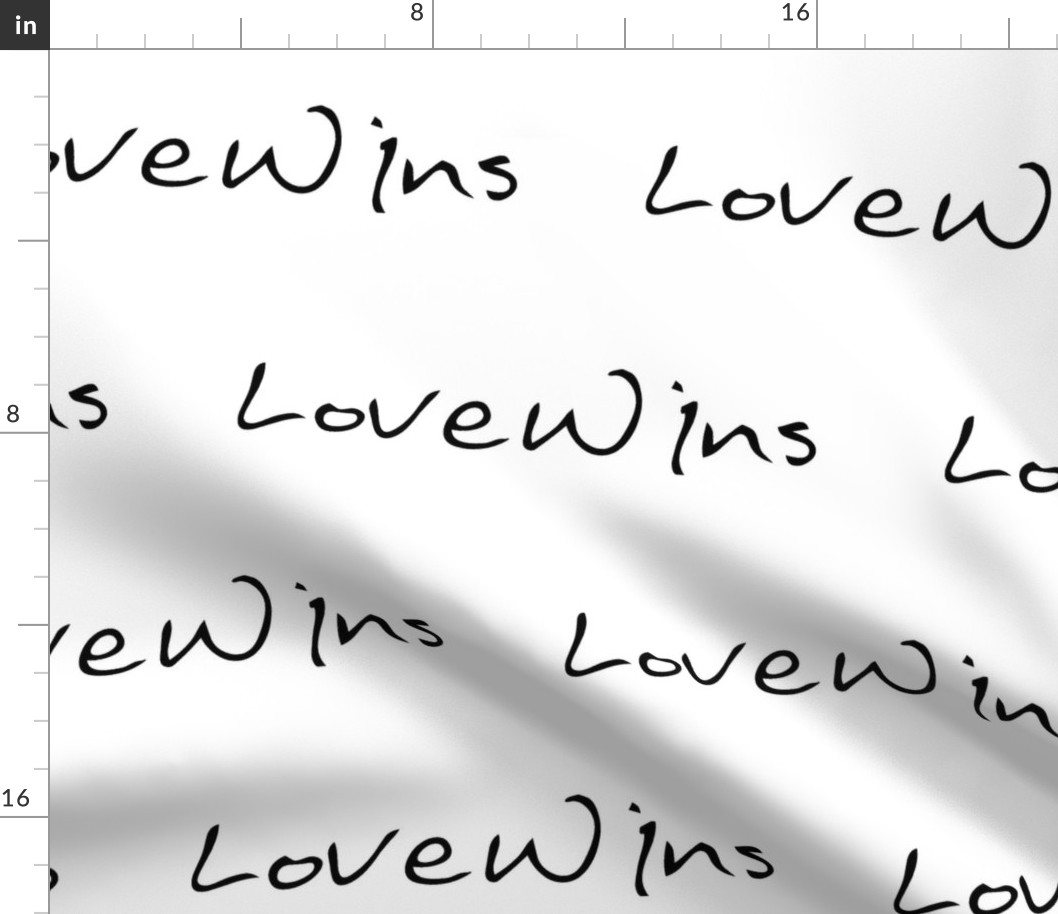 Love Wins Large Lettering