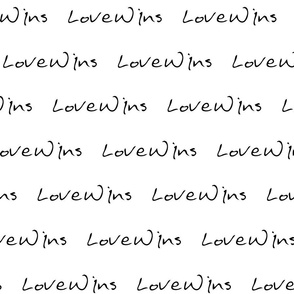 Love Wins Medium Lettering