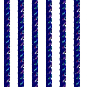 rainbow rope on white vertical