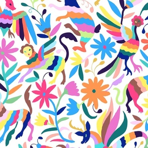  Mexican Otomi Animals - Small Multicolor