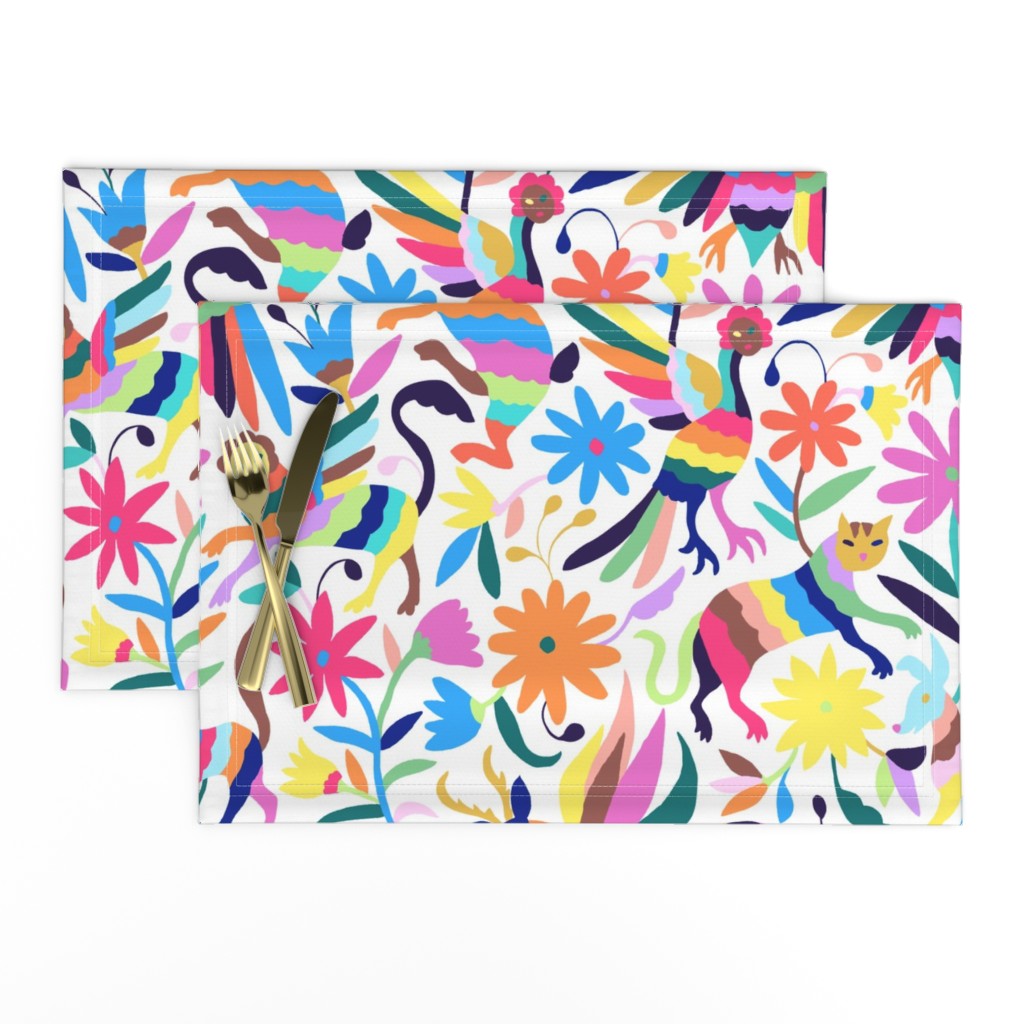  Mexican Otomi Animals - Large Multicolor