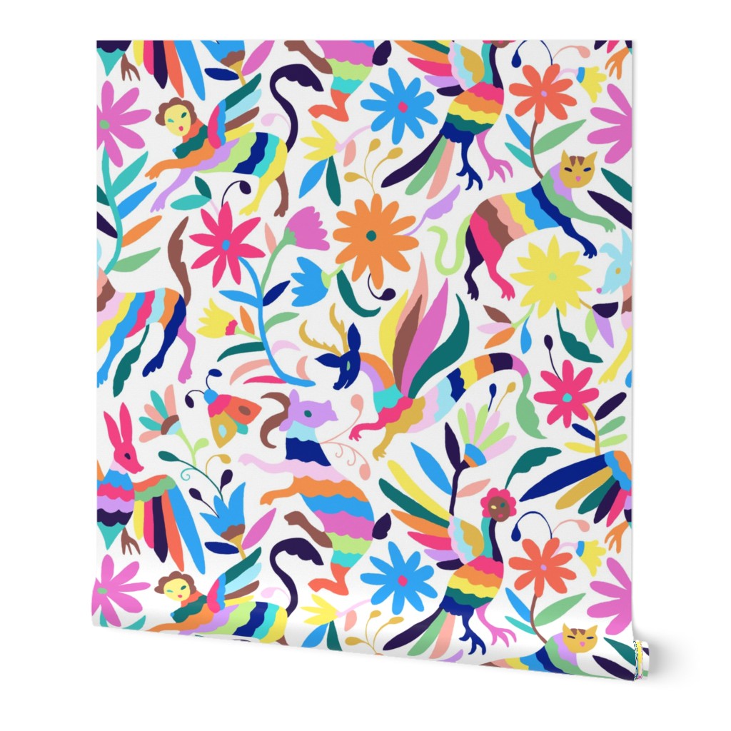  Mexican Otomi Animals - Large Multicolor