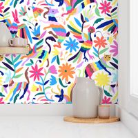  Mexican Otomi Animals - Large Multicolor