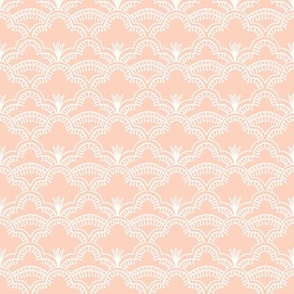 Scallop Lace in Peach