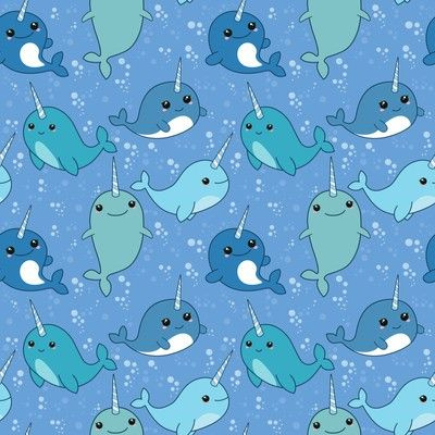 Happy narwhal Colored seamless pattern with cute cartoon character Simple  flat vector illustration isolated on white background Design wallpaper  fabric wrapping paper covers websites 3770778 Vector Art at Vecteezy