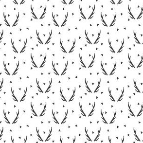 antlers // antler black and white triangle kids baby simple tiny baby 