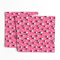 ice cream cone // pink summer tropical sweets ice creams fabric