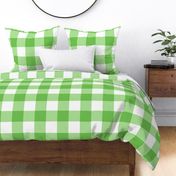 Large Buffalo Check in bright green