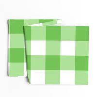 Large Buffalo Check in bright green