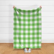 Large Buffalo Check in bright green