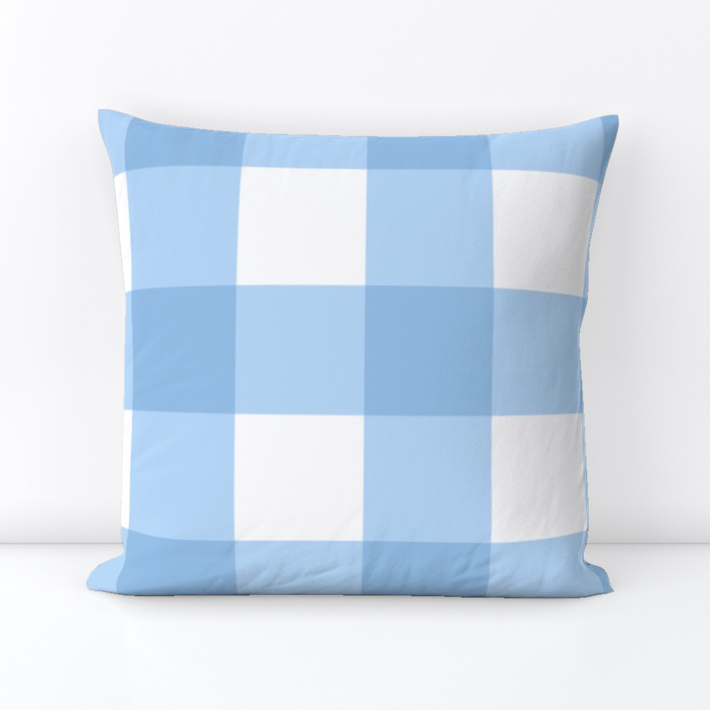 Large Buffalo Check in light blue