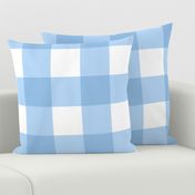 Large Buffalo Check in light blue