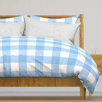 Large Buffalo Check in light blue