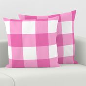 Large Buffalo Check in bright pink