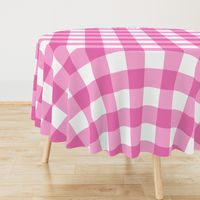 Large Buffalo Check in bright pink