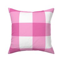 Large Buffalo Check in bright pink