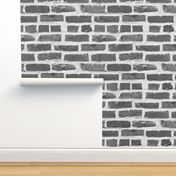 Hit A Brick Wall ~ Grey ~ Dollhouse Scale
