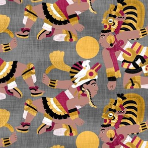 Maya Ball Players Linen