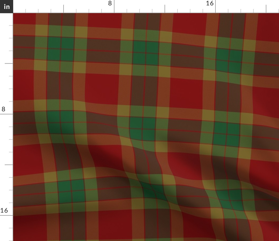 Glen Shee trade tartan, 6" modern colors
