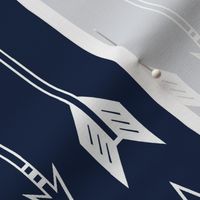 arrows // navy (large scale) - Northern Lights Collection