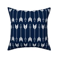 arrows // navy (large scale) - Northern Lights Collection