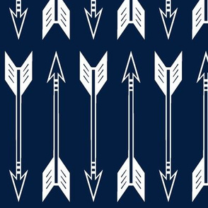 arrows // navy (large scale) - Northern Lights Collection