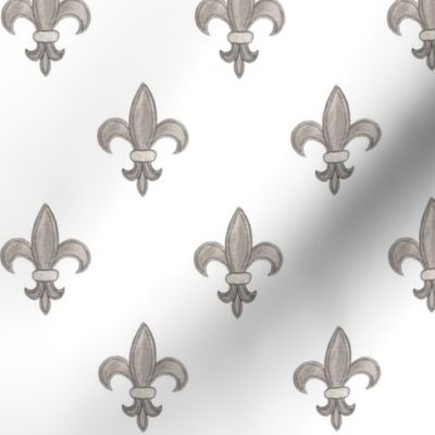 Watercolor Fleur De Lis