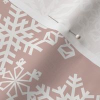 Snowflakes - Dusty Pink