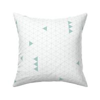 Triangle Grid - Mint