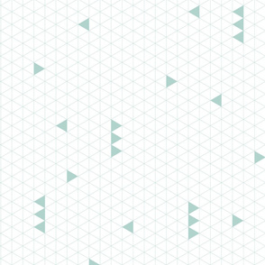 Triangle Grid - Mint