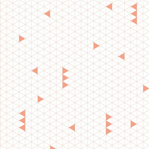 Triangle Grid - Coral