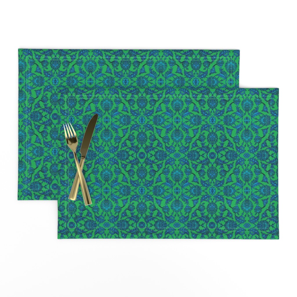 Iznik Scarf Peacock