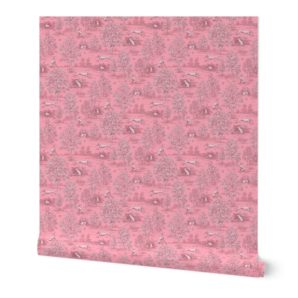 Dark Pink Reverse Greyhound Toile