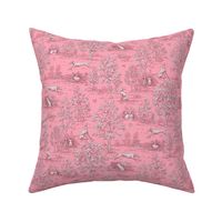 Dark Pink Reverse Greyhound Toile