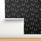 antlers // mini small black and white kids triangles baby 