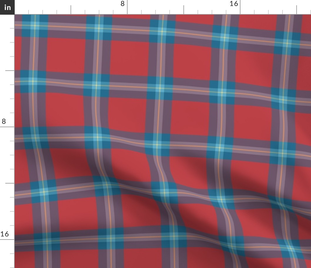 MacLaine tartan, 4", blue variation