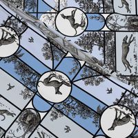 Winter Stained Glass Greyhound - Large -