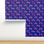 flamingos love navy