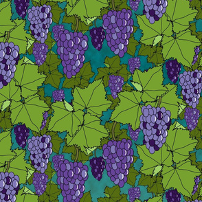 Grapes Fabric, Wallpaper and Home Decor | Spoonflower