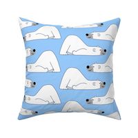 Funny Cartoon Polar Bear Blue by Cheerful Madness!!