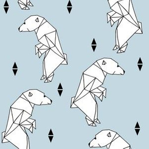 walking polar bear // bear fabric polar bear fabric nursery baby boy fabric