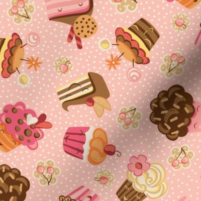 Retro Pink cupcakes